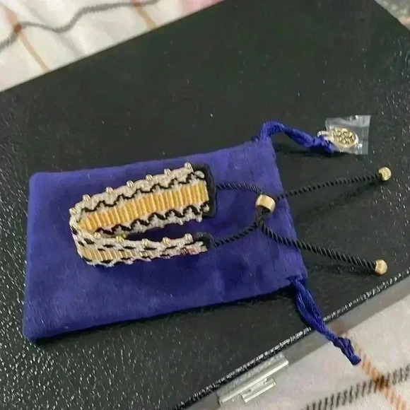 Tory Burch pattern webbing bracelet NWOT Very rare - Picture 5 of 9